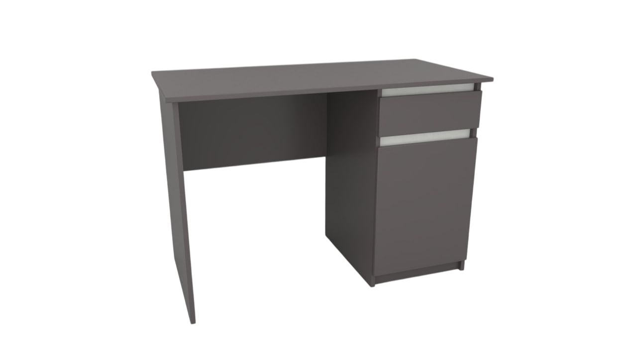 Стіл комп'ютерний ПРОЕКТ МЕБЛІ 1100*550*750 СК-02-02 антрацит